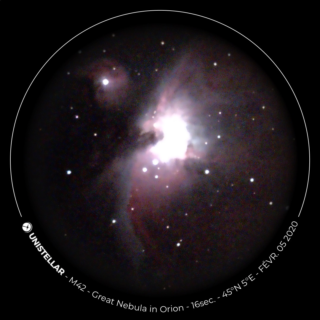 Image de l'EVSCOPE de Messier 42