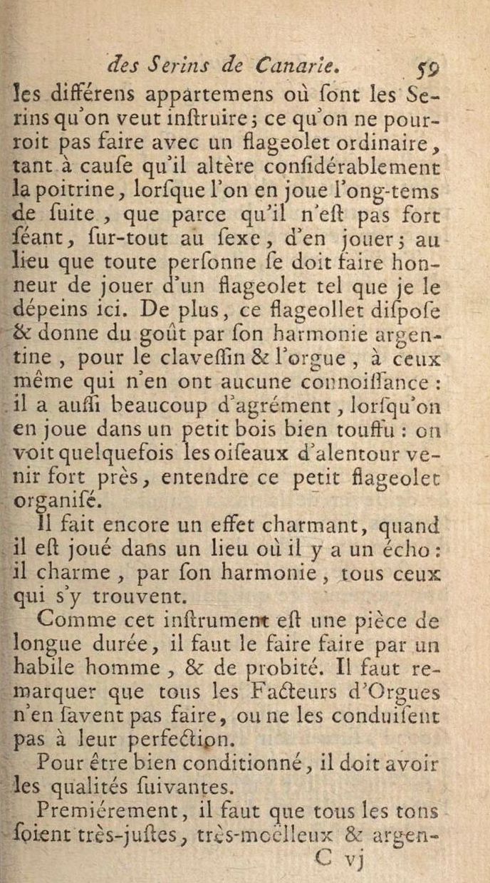 Serins chant 6