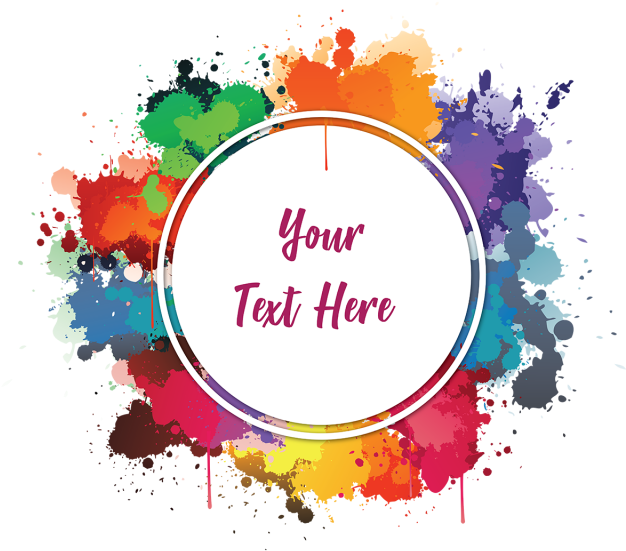 83 834001 colourful watercolor ink frame paint splatter drinking glass