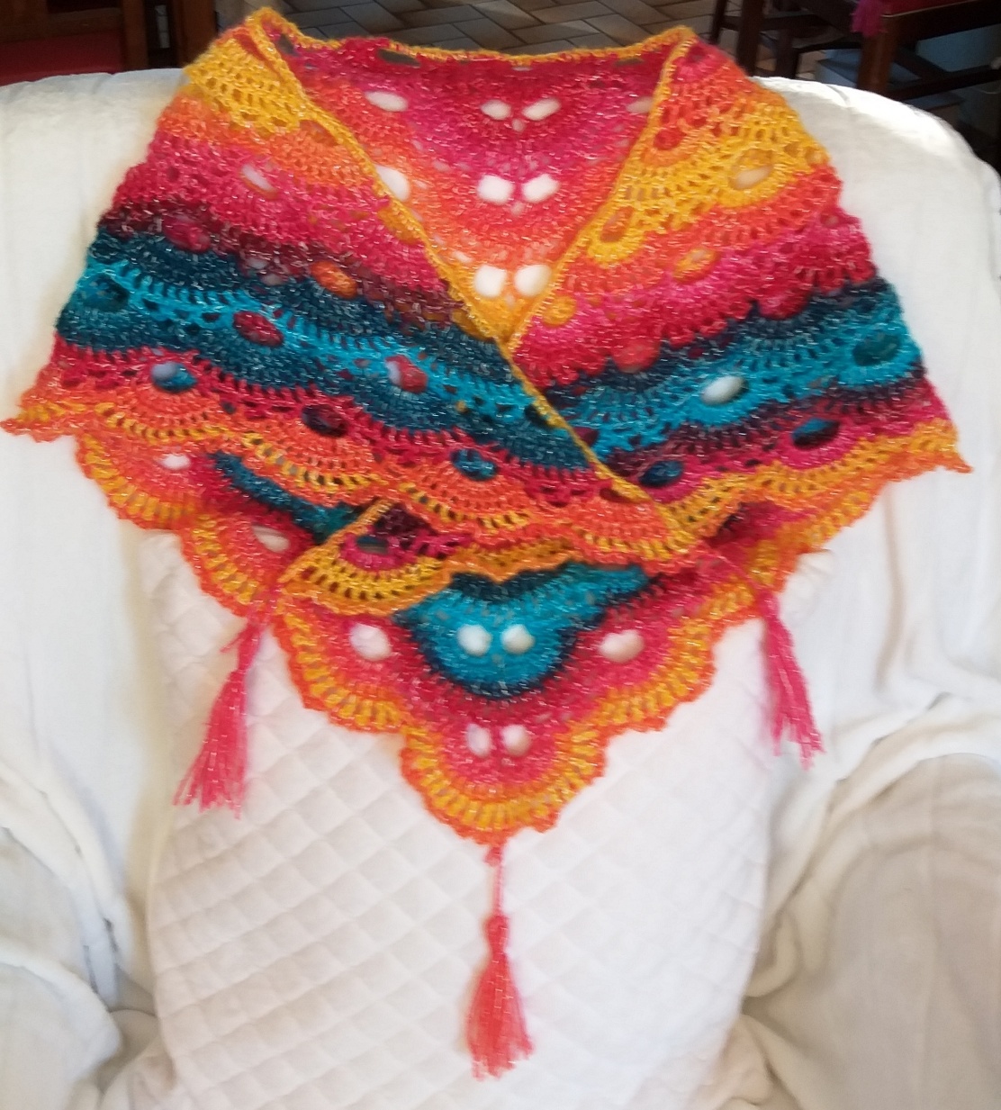 chèche multicolore 20 euros 