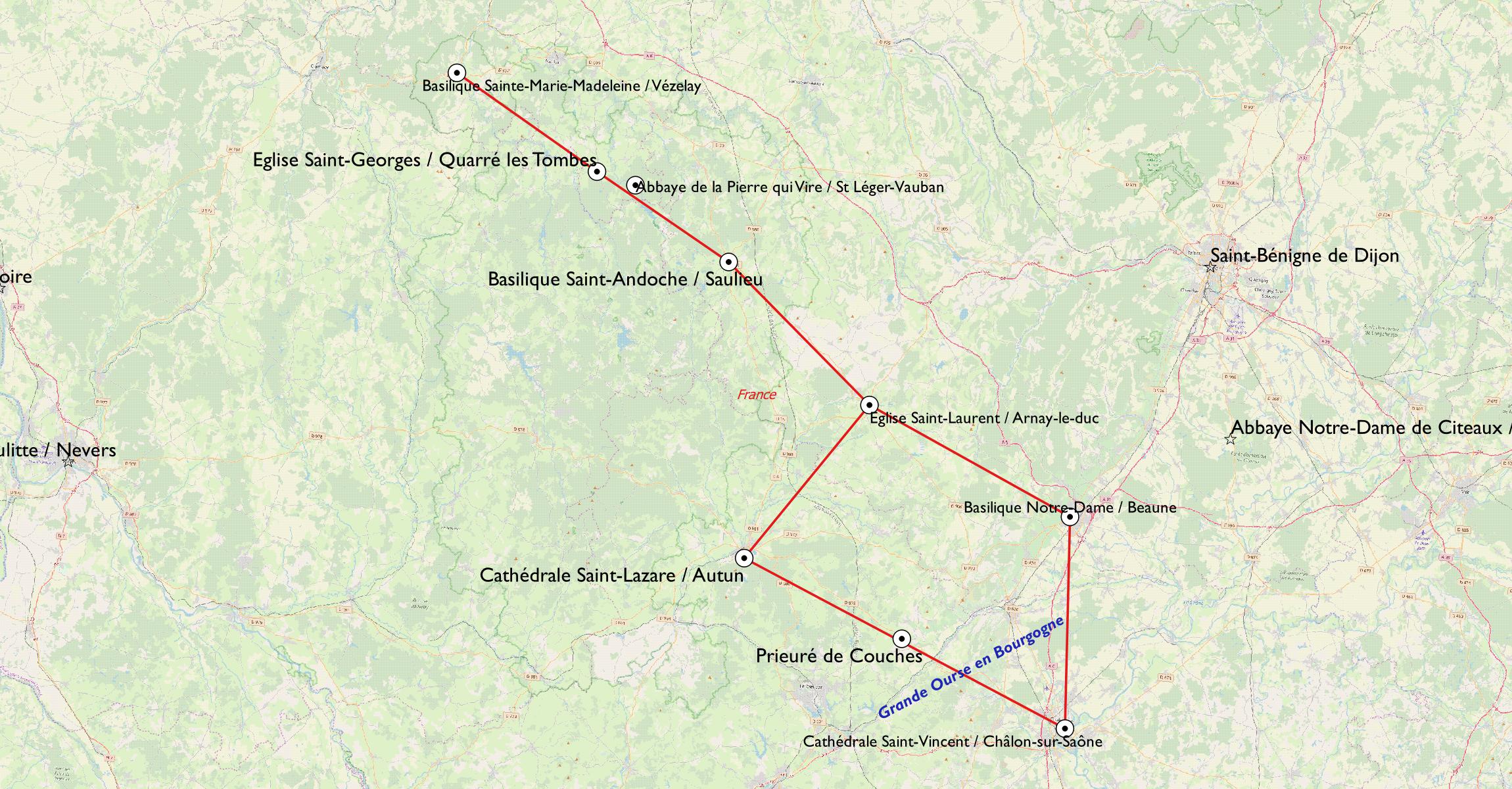 Constellation de la Grande Ourse Bourguignonne