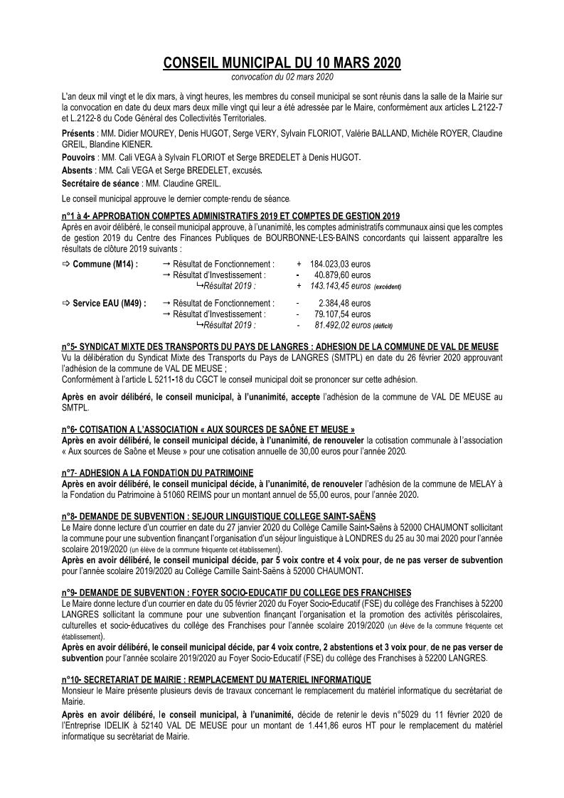 CM du 10 03 2020 Page 1