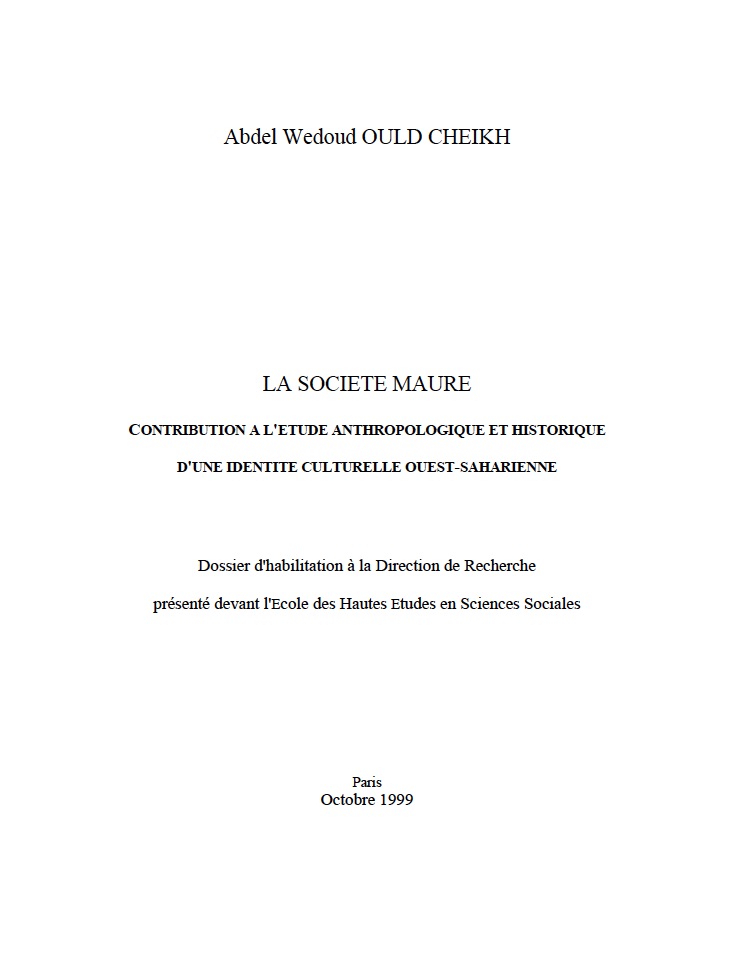 La societe maure