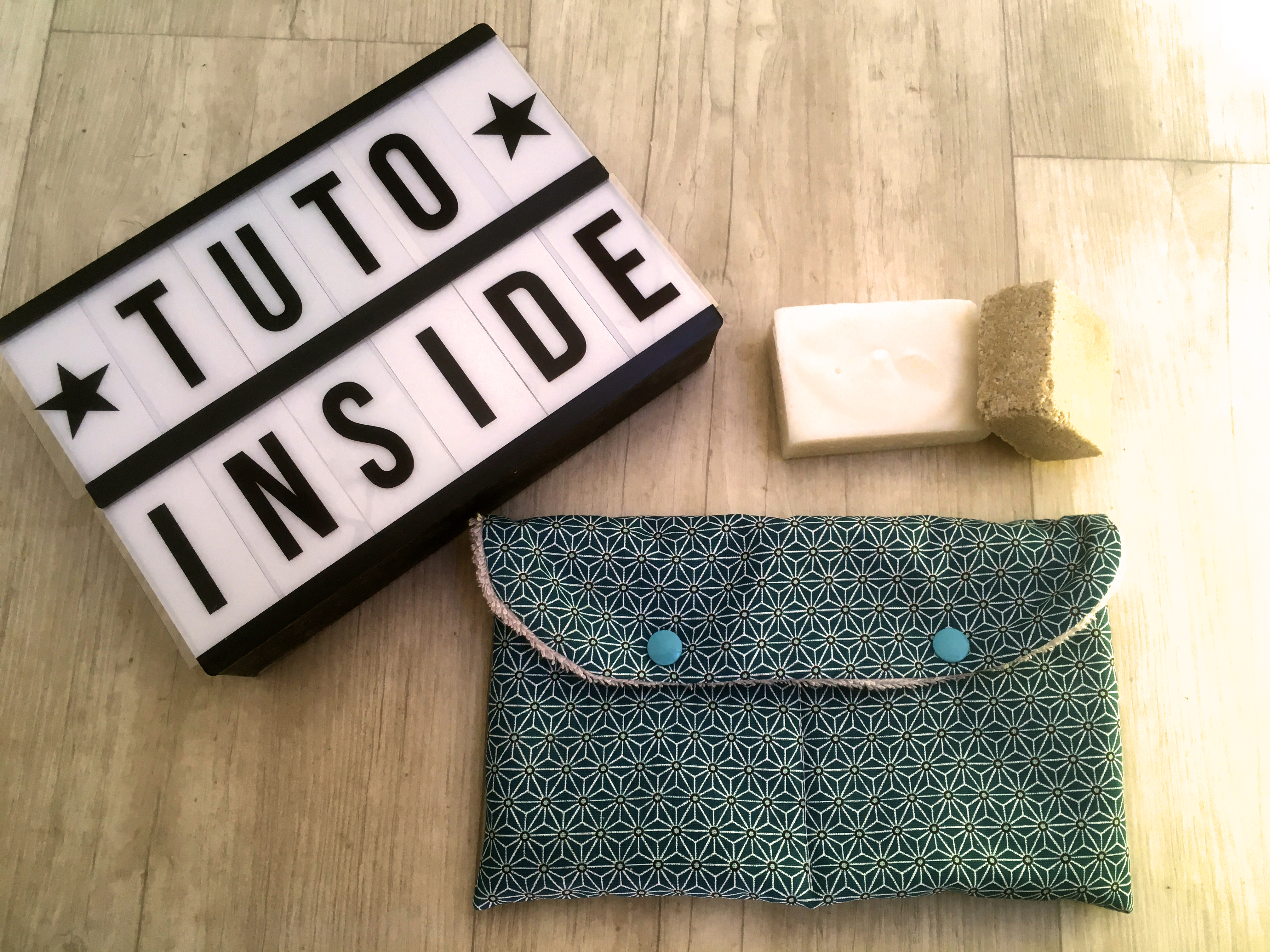 la pochette double pour savon et shampoing