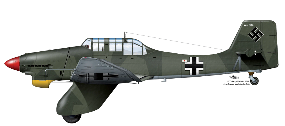 Ju 87 A2 red CMJN