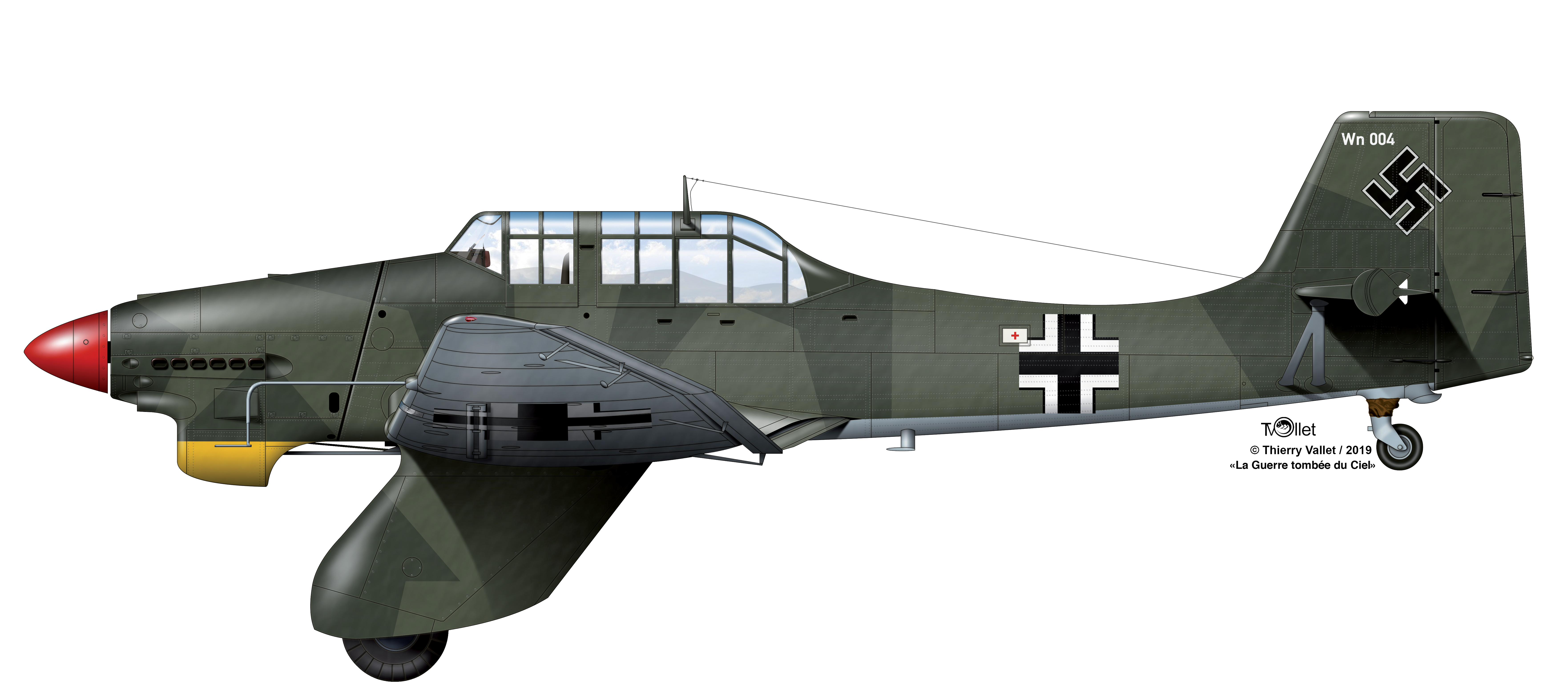 Ju 87 A2 red CMJN