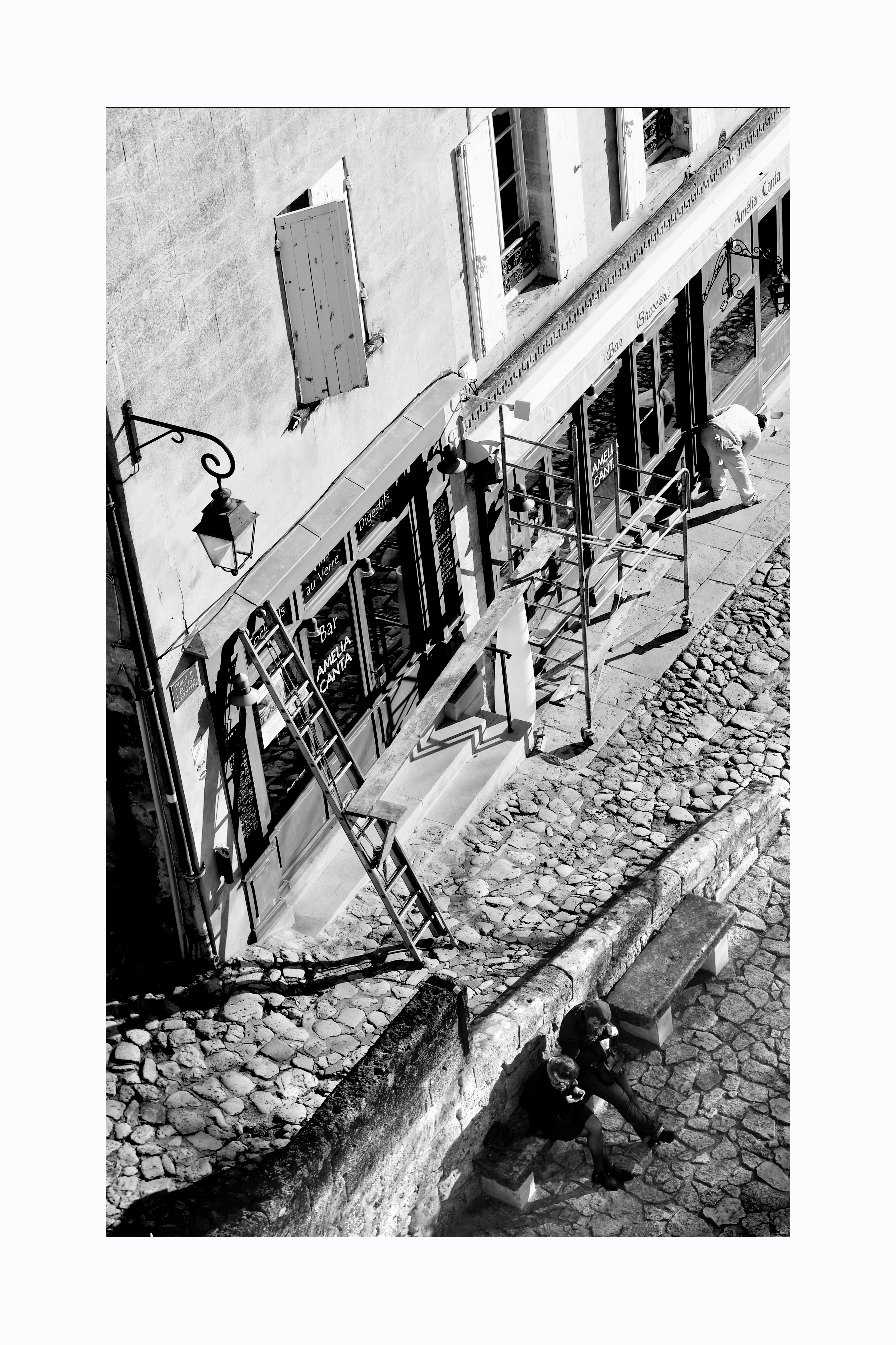Peintre saint emilion poster nb 40 60 bb copie