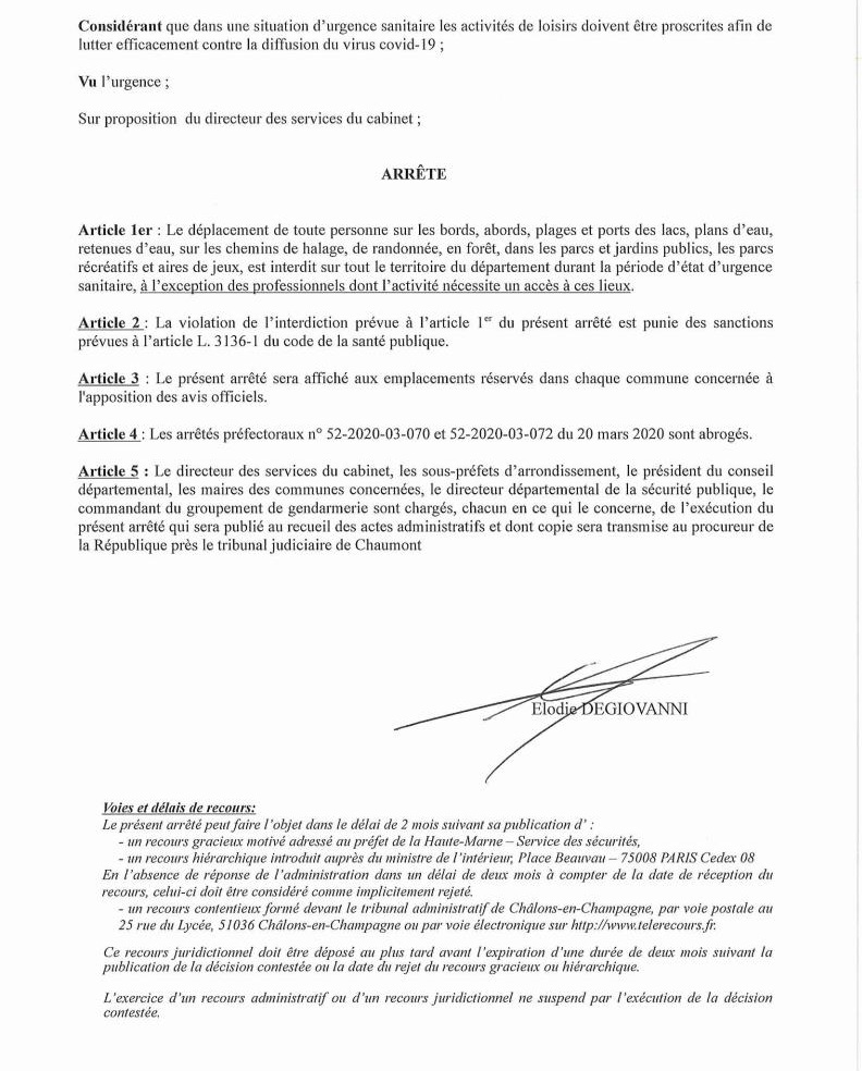 Arrete du 27032020 portant interdiction d acces 2162 Page 2