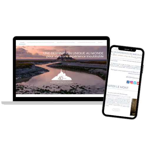 Site web 40 ans inscription UNESCO Mont-Saint-Michel et sa baie