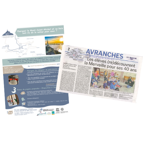 Programme pédagogique 40 ans d'inscription UNESCO Mont-Saint-Michel et sa baie