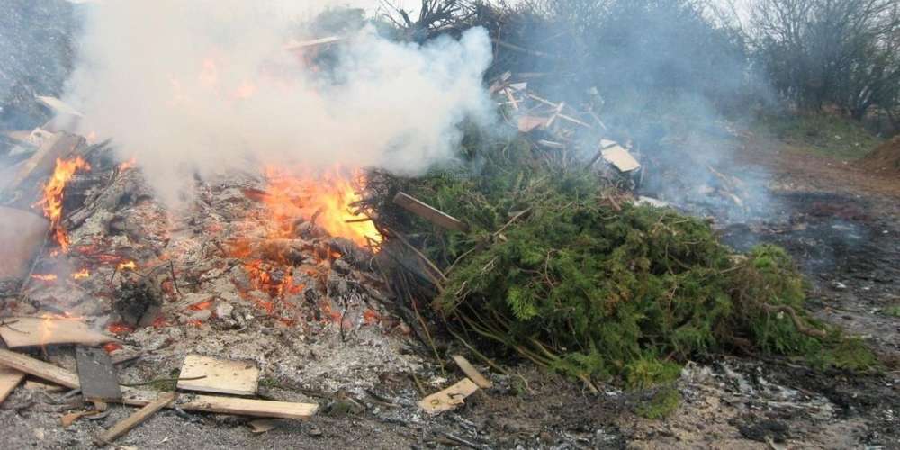 Feu des dechets