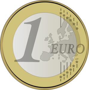 Piece 1 euro png 298x300