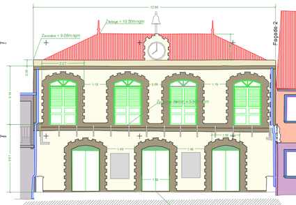 Plan facade mairie