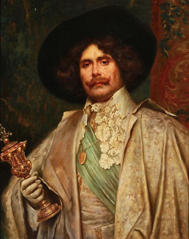 Alex de andreis cavalier with covered cup