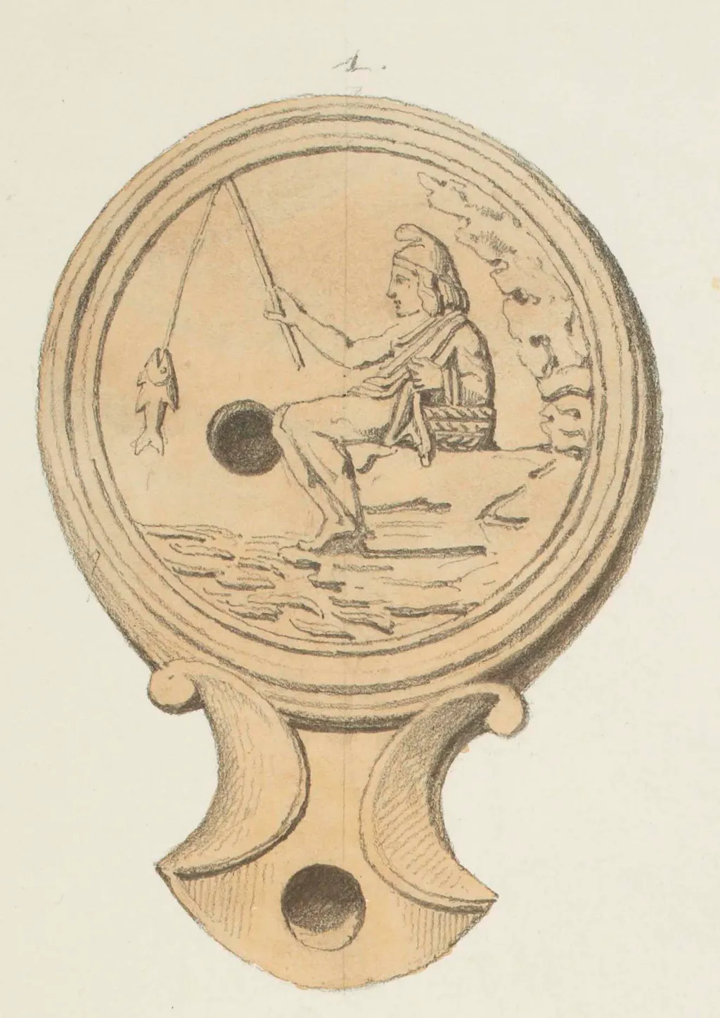 Objets antiques dessinés ou vendus au XIXe siècle