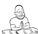 Hand on desk