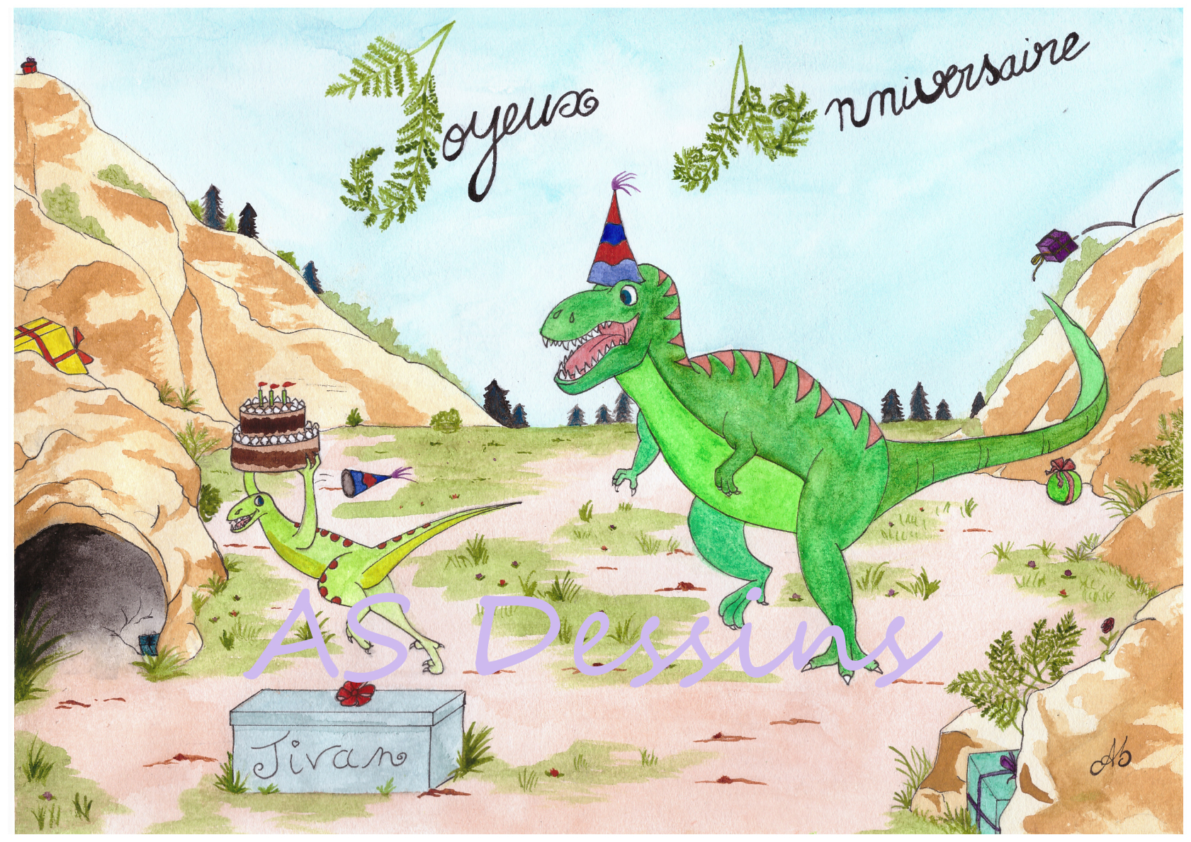 Carte d anniversaire jivan