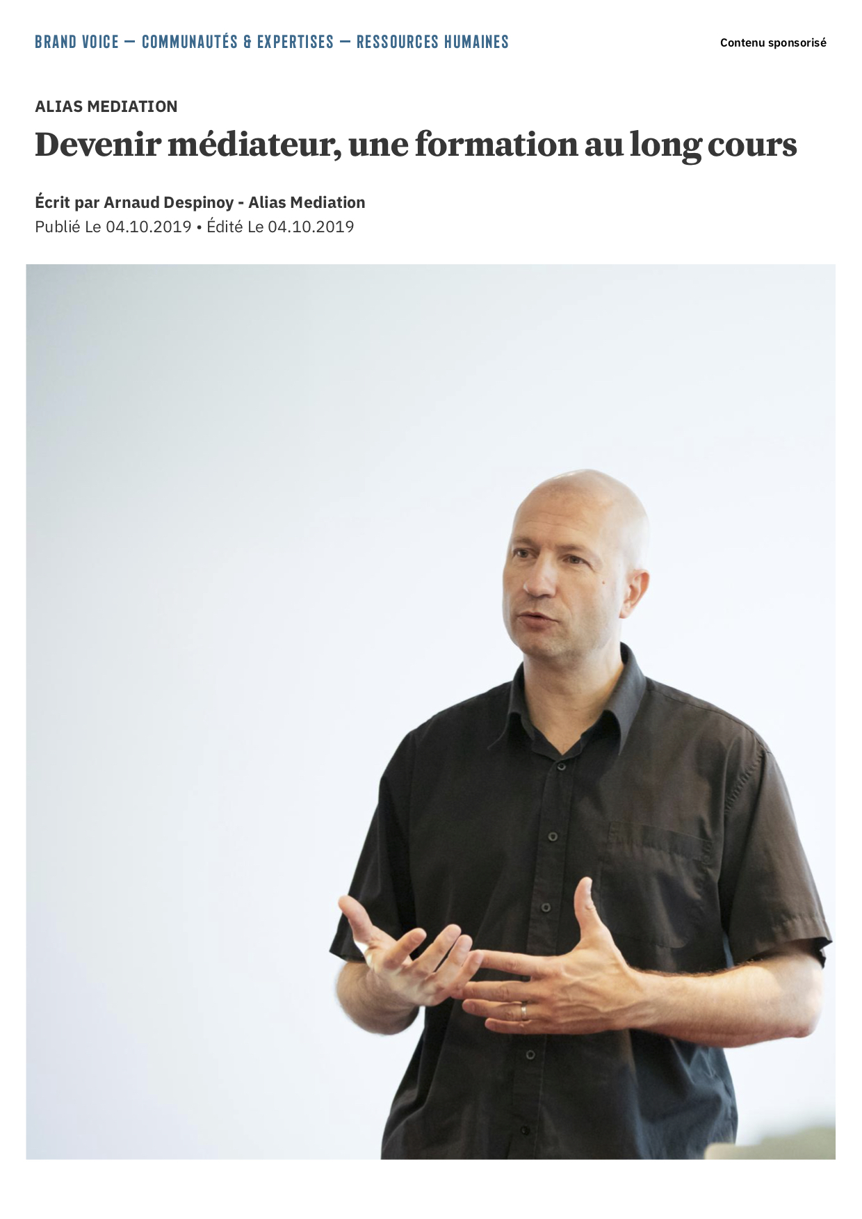  Devenir mediateur une formation au long cours Paperjam News