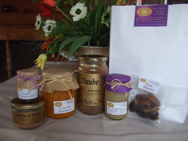 Association de produits pour panier offert par la mairie