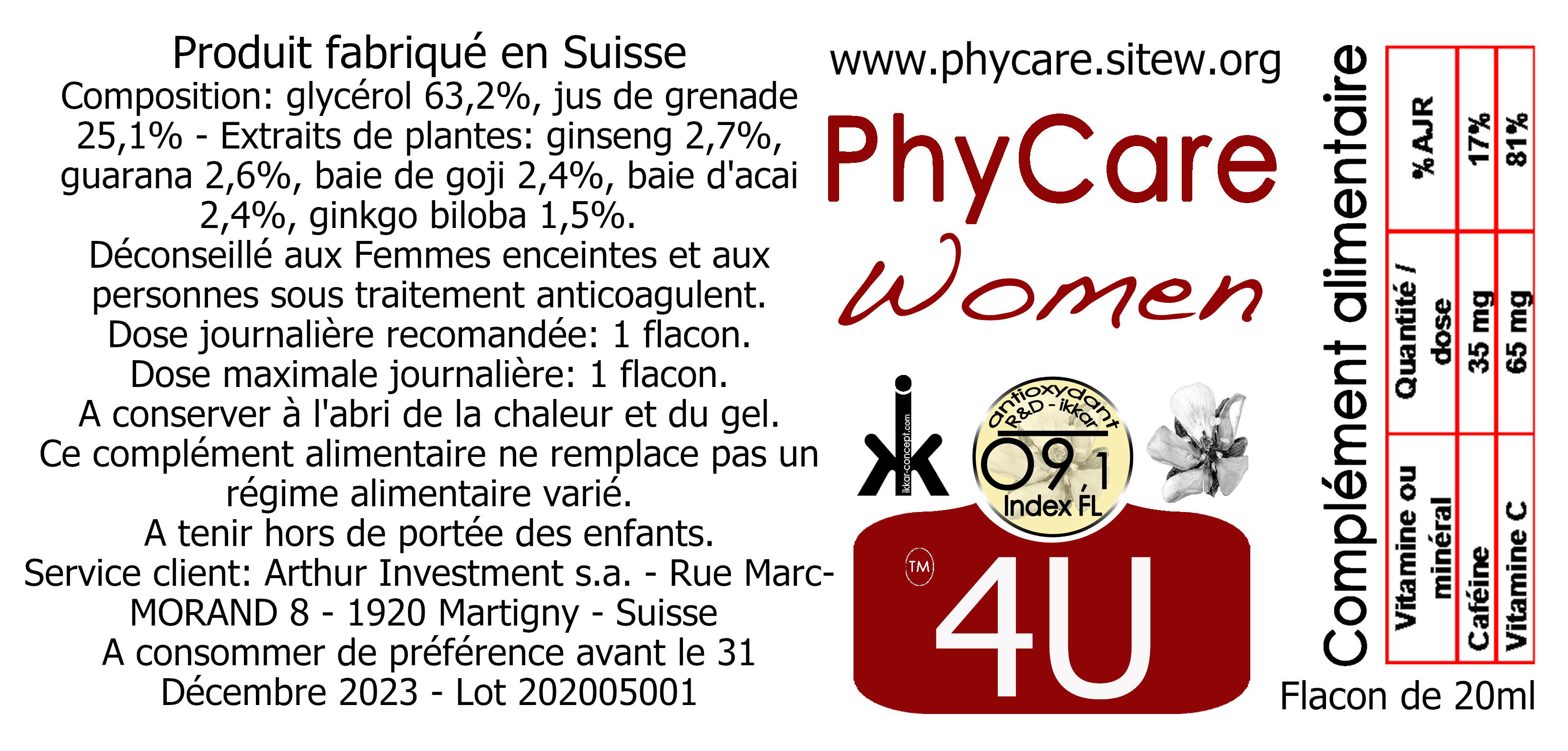 PhyCare 4G Women Boite Etiq 03