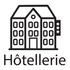 Picto hotellerie noir