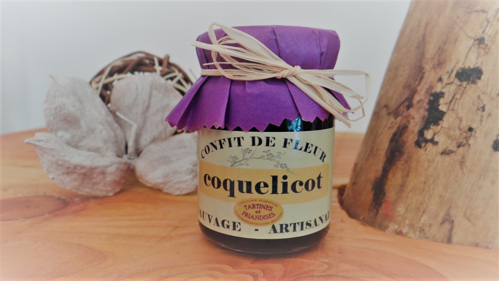 Confit de fleur de Coquelicot - Cueillette, fabrication et mise en pot par Tartines et Friandises