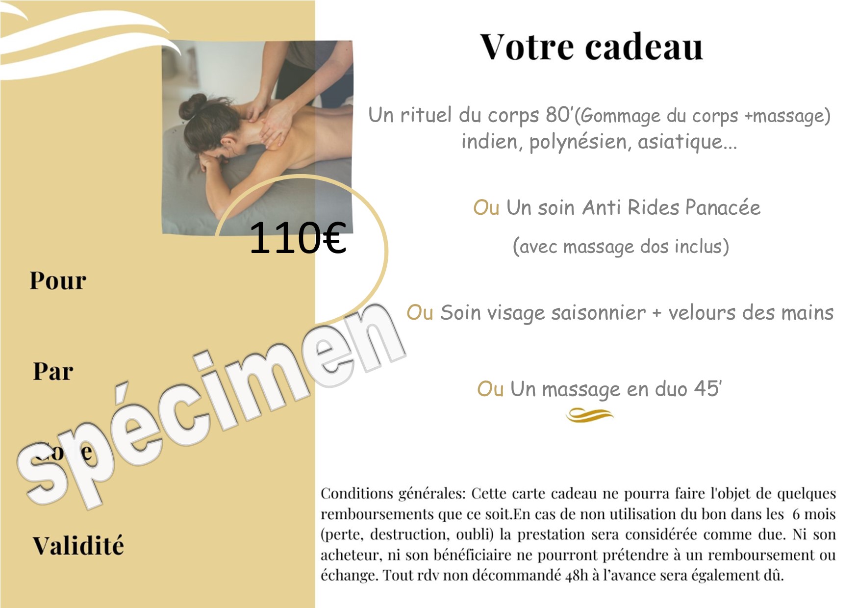 Bon cadeau compose mai 110 2020