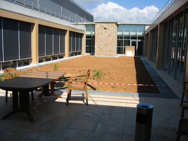 Galderma sophia antipolis reception patio