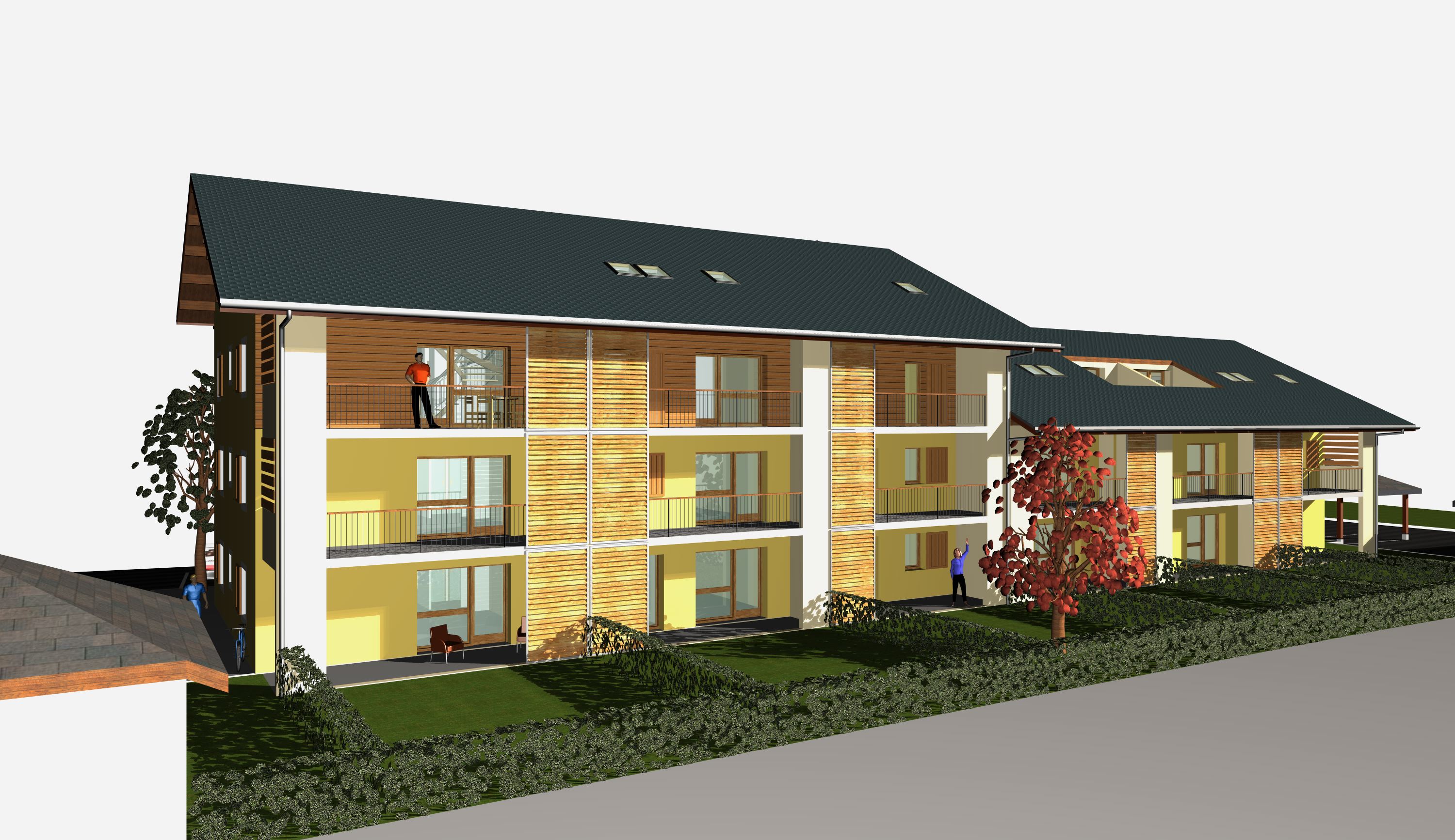 BOEGE Silvin Immo Vue couleur garages