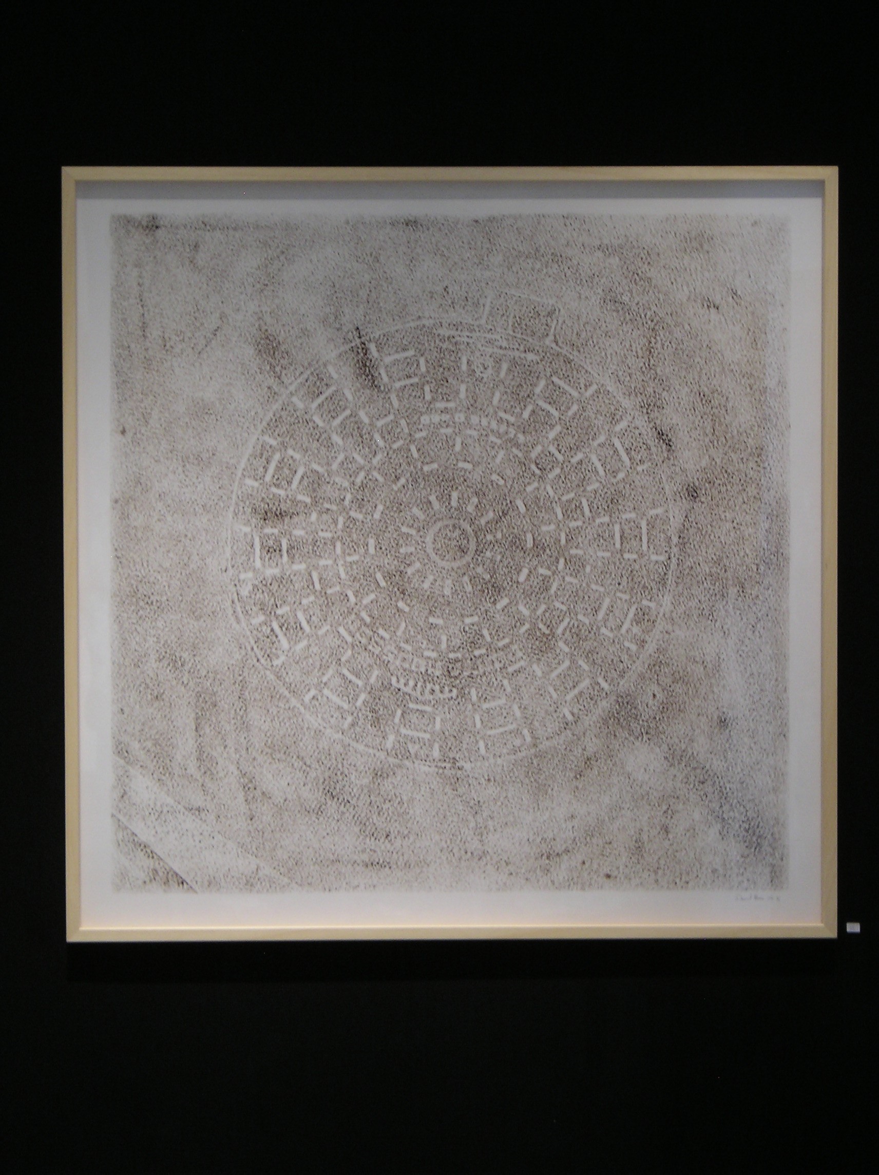 N 13 1 endroit envers goudron papier canson encadree 114 x 114 cm
