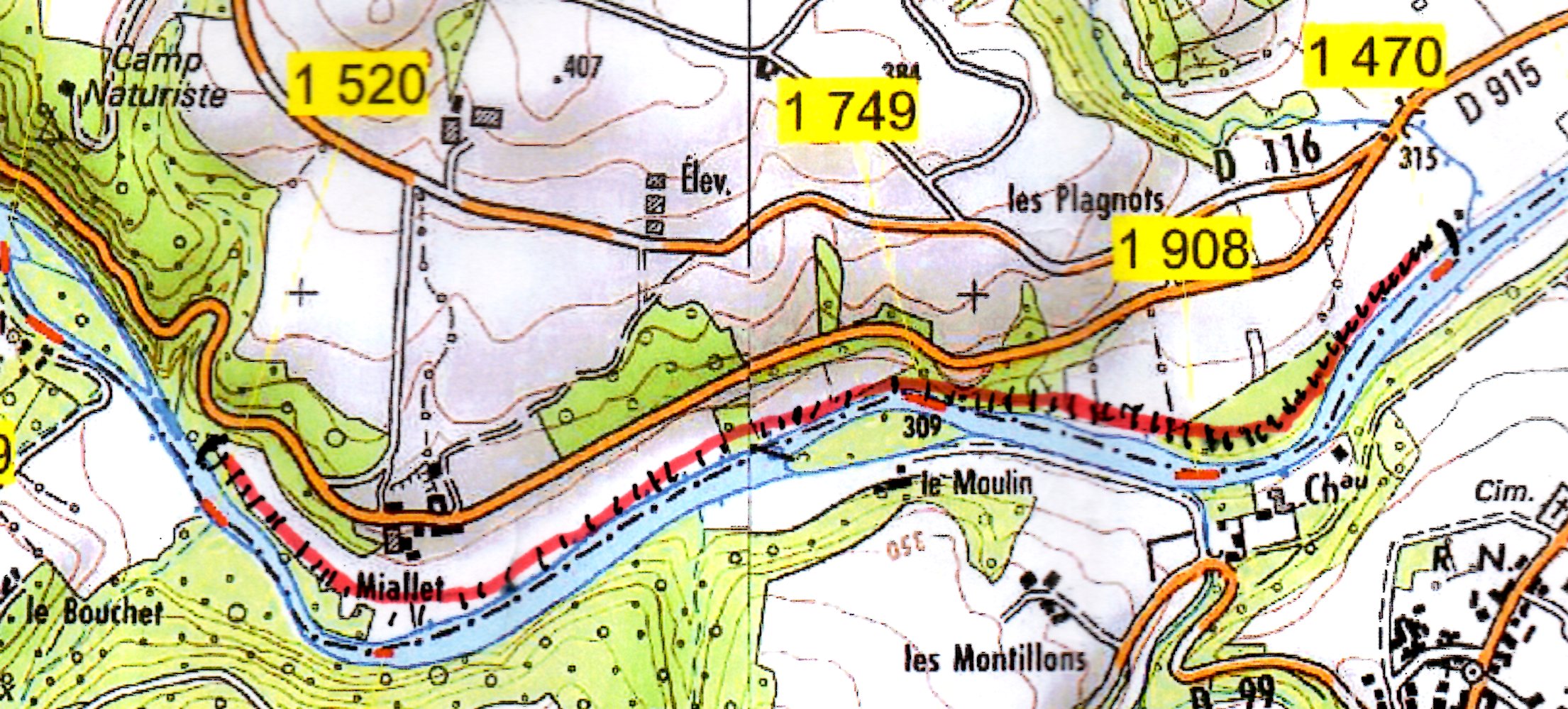 Carte peche interdite n 1