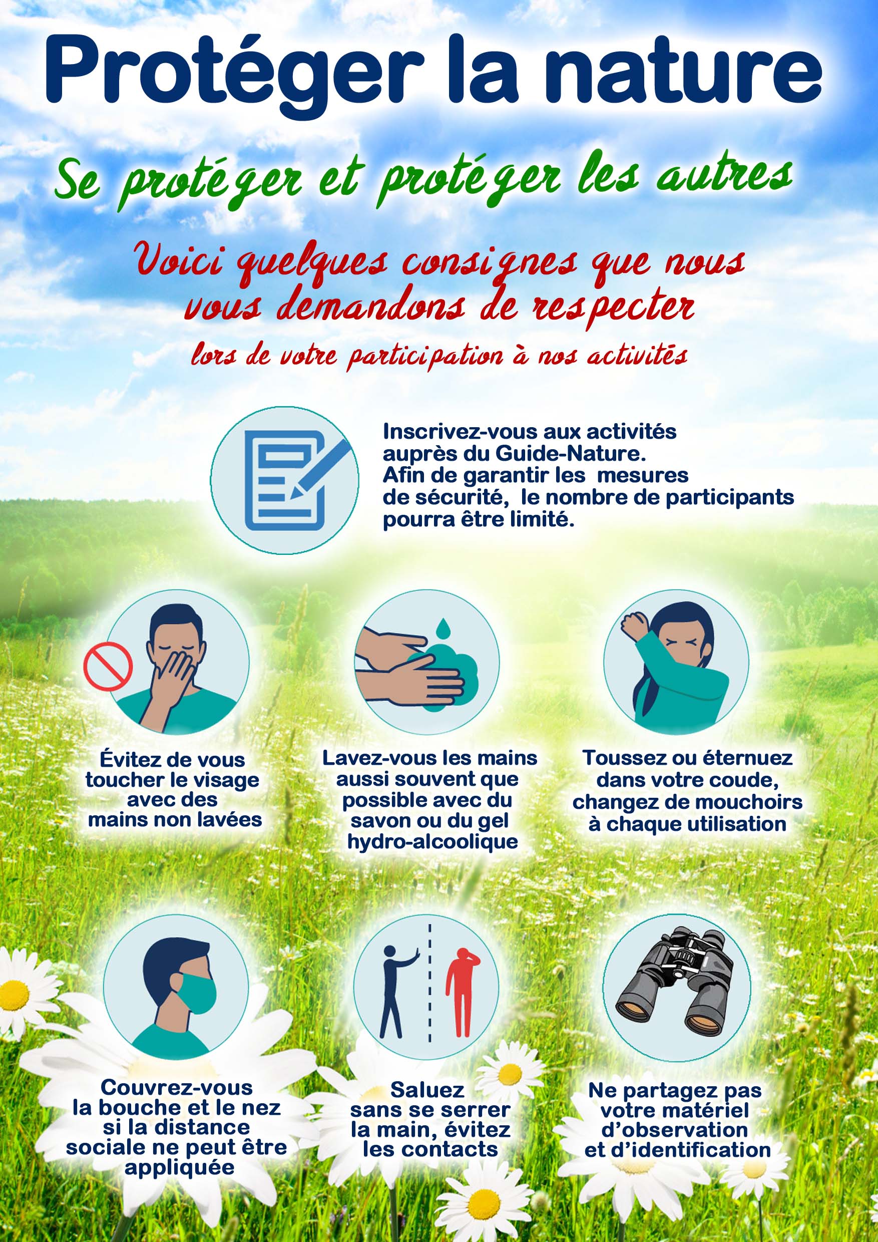 Consignes de sécurité relatives au coronavirus