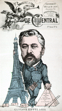 Caricature Gustave Eiffel