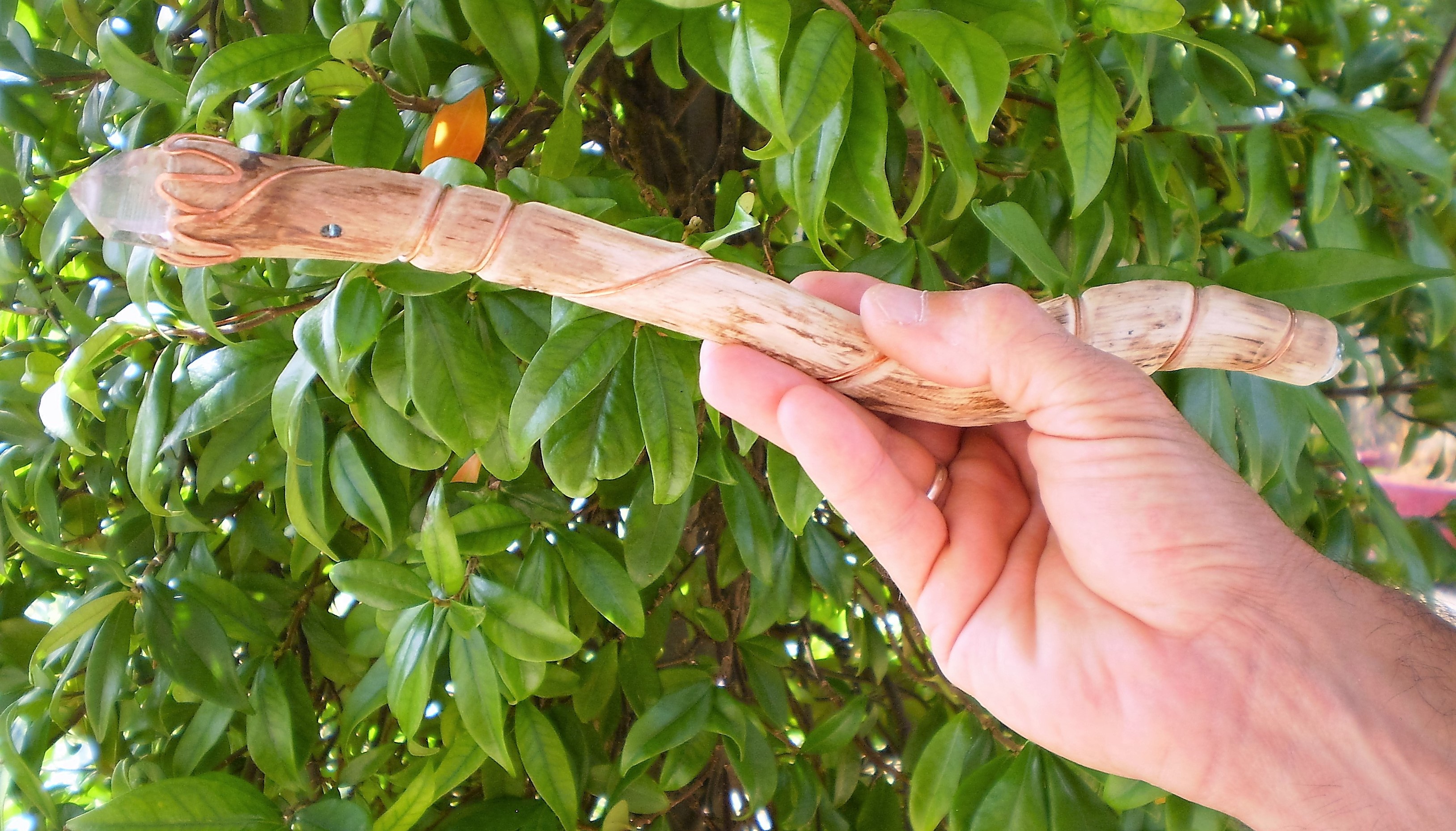 Quartz cuivre perle 6 27cm