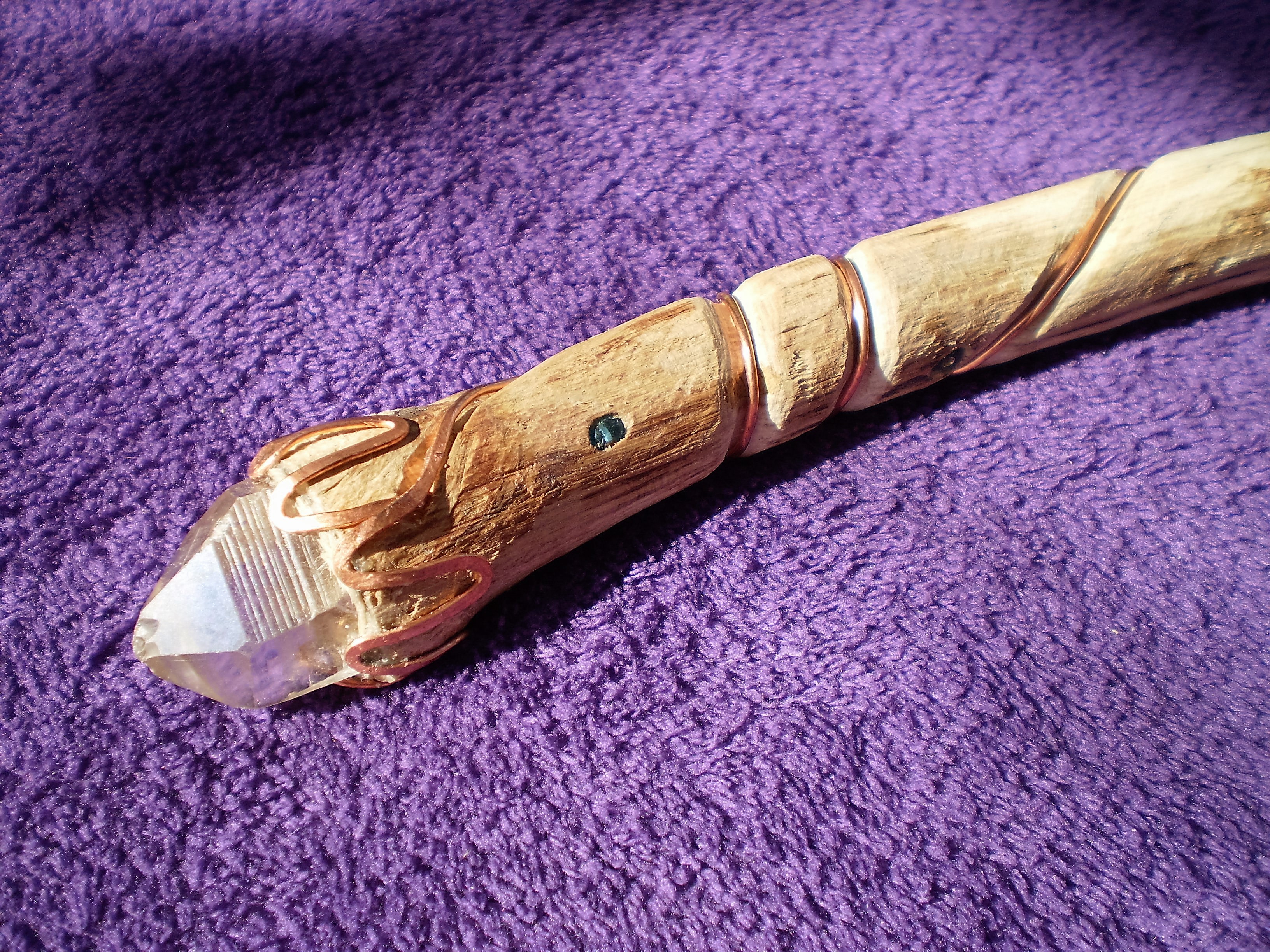 Quartz cuivre perle 3 27cm