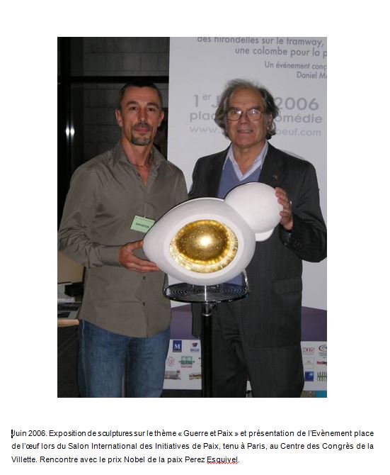 Avec le prix nobel de la paix perez esquivel 2006