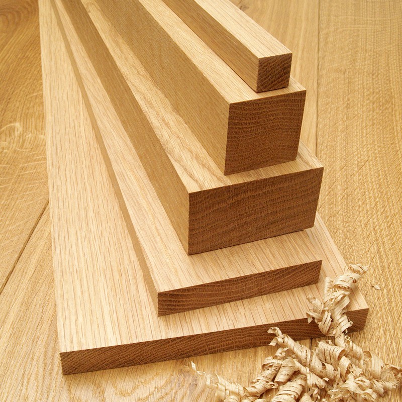 Planed timber american white oak