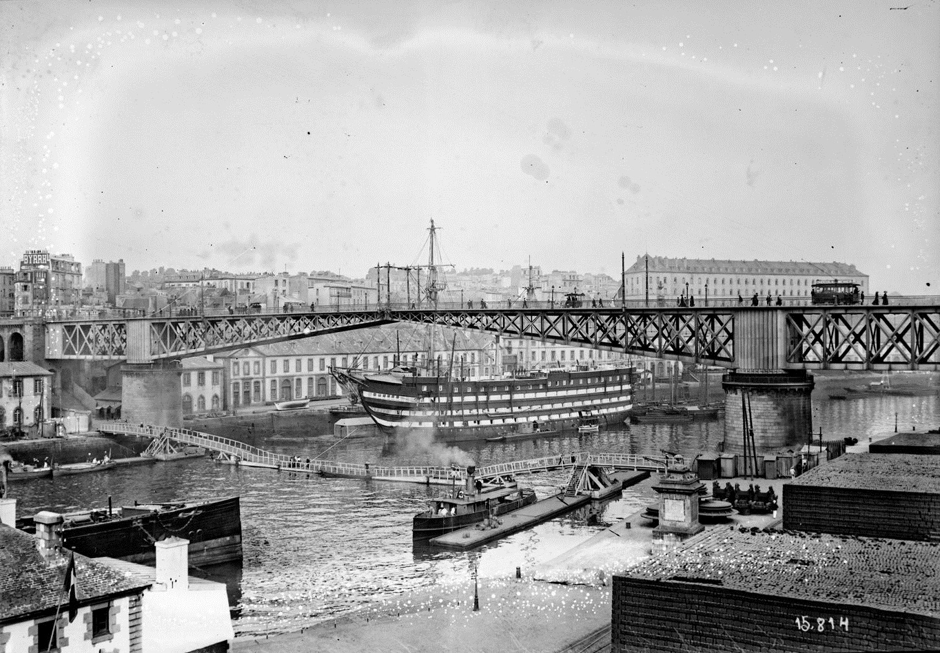 Brest le pont tournant et Agence Rol btv1b531115649 1