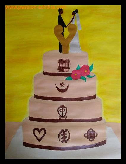 Wedding Cake (2020) by Ornella Ayivi
Acrylic paint on 65x50cm paper