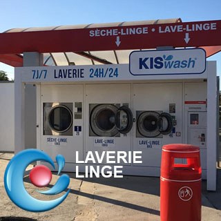 Station laverie linge mob