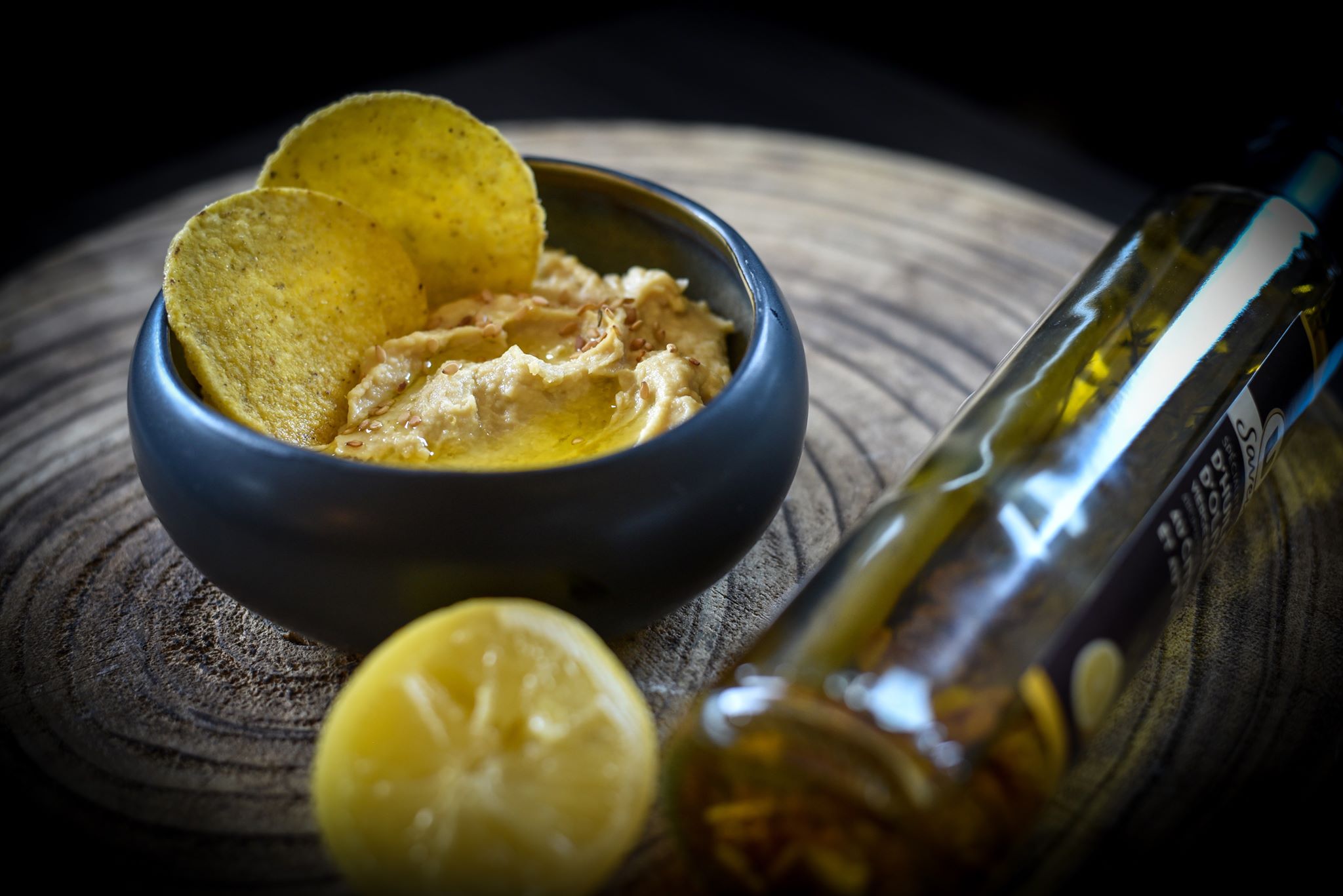 Houmous au citron confit
