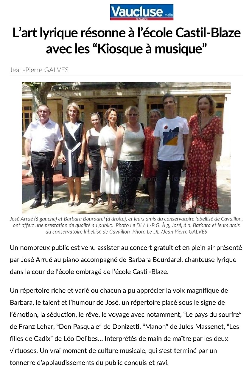 Cavaillon 26 Juillet 2020 