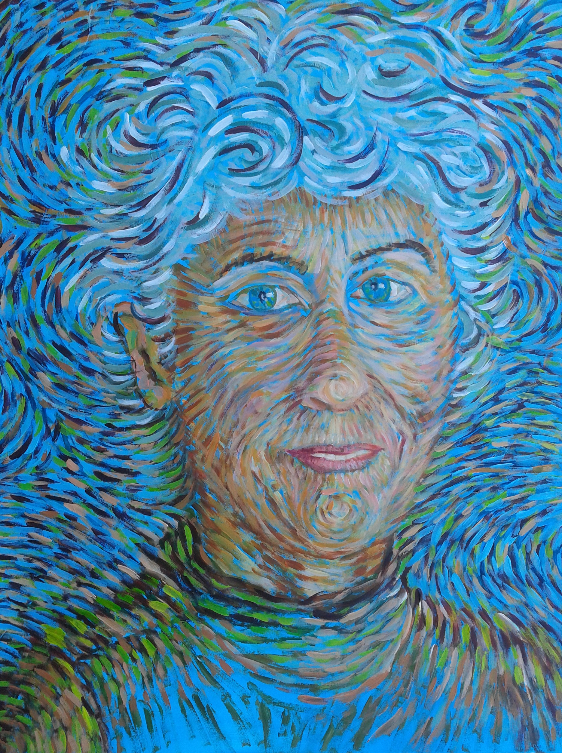 Autoportrait style van gogh