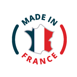Logo made in france CABANE A JOUETS : jouets en bois, made in France et made in Europe, kits créatifs, draisienne, jeux de société enfant et famille 