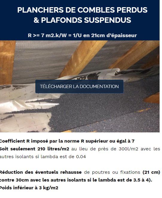 isolation combles perdus, isolation plafonds suspendus
