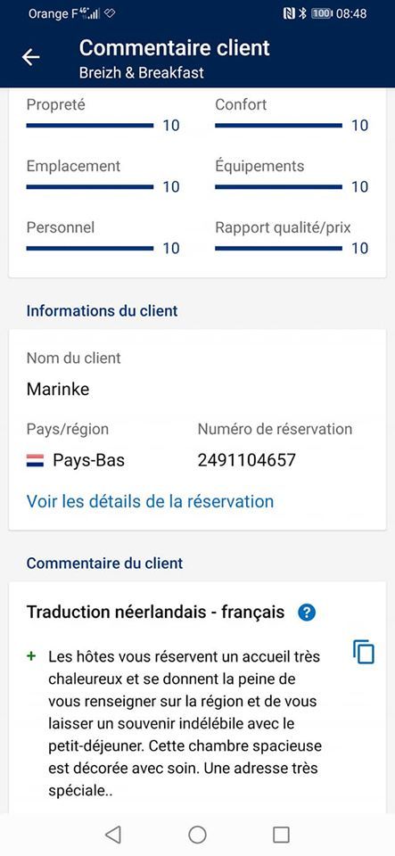 Commentaires et notes booking 2