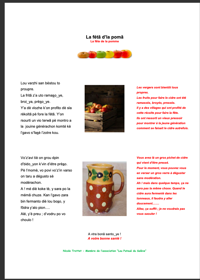 Fete-de-la-pomme-patois-nicole-