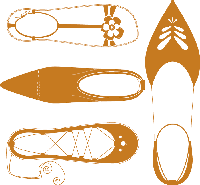 Mur groupe chaussures okok