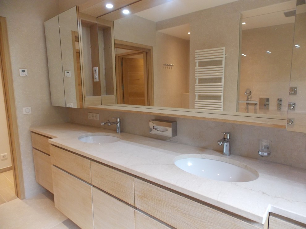 Lavabo double botticino