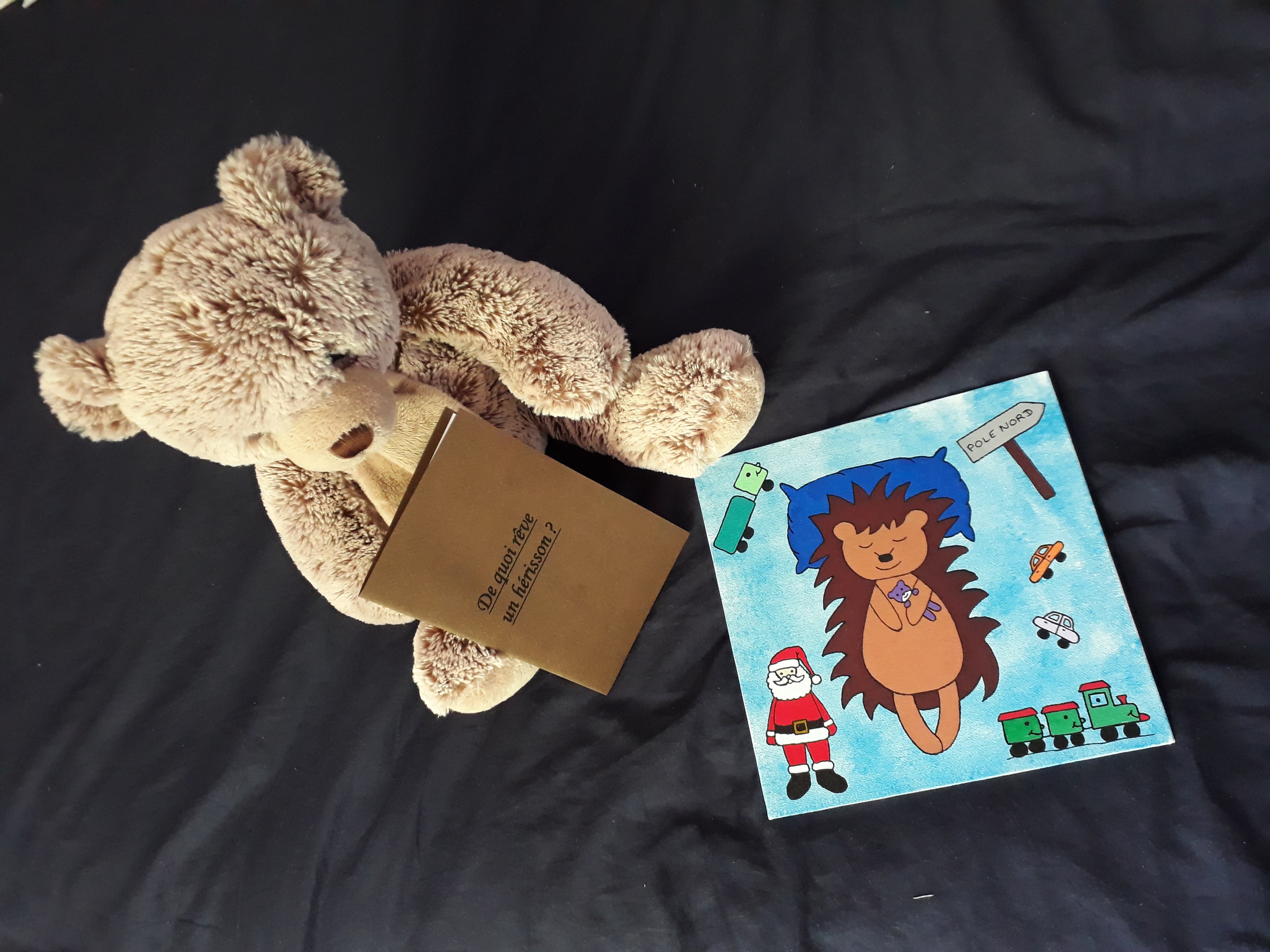 De quoi rêve un hérisson? Tableau + livre offert